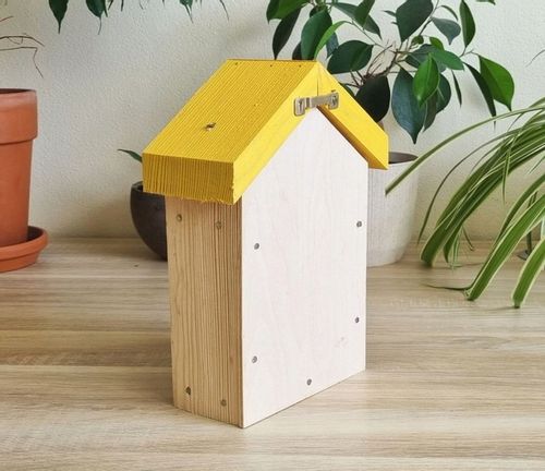Domek, hotel dla owadów Toraf DIY1 żółty - do samodzielnego złożenia na Arena.pl