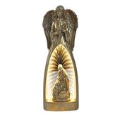 Szopka Bożonarodzeniowa Anioł ze Świętą Rodziną LED 14x8x39