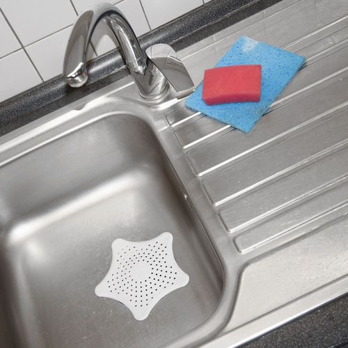 Sitko do zlewu białe z przyssawkami 16 cm na Arena.pl