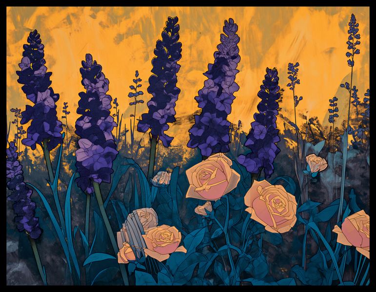 Plakat 65x50cm Złoty Ogród zdjęcie 2