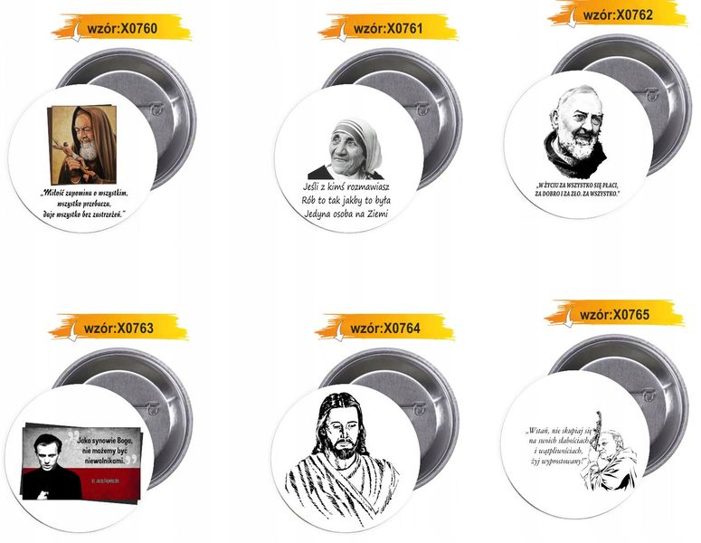 Przypinki buttony RELIGIJNE - BÓG JEST DOBRY zdjęcie 3