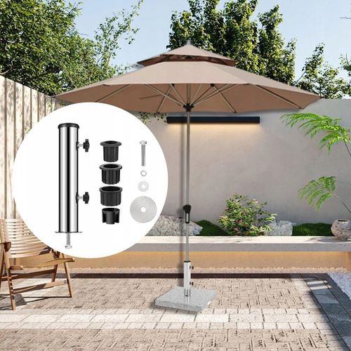 Podstawa parasola Stojak Rurka pasuje do 6 cm słupka Stal do podwórka na Arena.pl