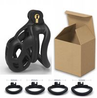 KLATKA NA PENISA PAS CNOTY Z ZAPIĘCIEM NA KLUCZ BDSM CHASTITY CAGE S