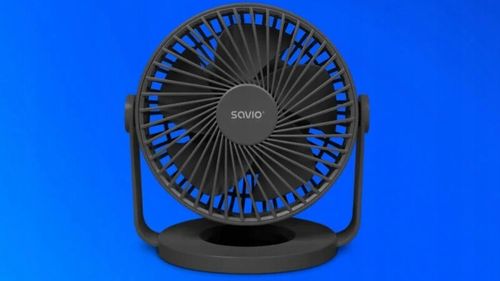 Wentylator biurkowy SAVIO z akumulatorem USB-C, czarny, na Arena.pl