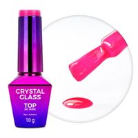 Kolorowy top no wipe Crystal Glass MollyNails Pink 10g