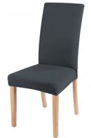 Pokrowiec Na Krzesło Grafitowy Elastyczny