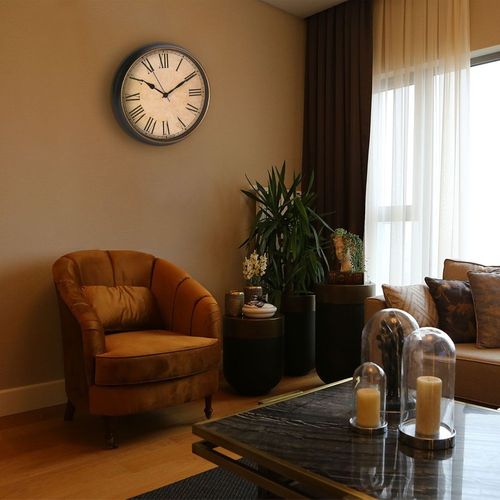 Zegar ścienny czarny 33 cm na Arena.pl