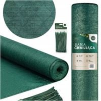 SIATKA CIENIUJĄCA 90% UV OSŁONA MASKUJĄCA 1,5x10m 140g/m NA OGRODZENIE PŁOT