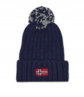 Napapijri czapka zimowa beanie niebieski rozmiar uniwersalny