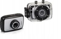 MAŁA KAMERA SPORTOWA FULLHD + OBUDOWA WODOODPORNA REJESTRATOR JAZDY LCD SD