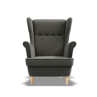 Fotel skandynawski, Myso, 81x95x102 cm, ciemny szary | TYLETEGOTU