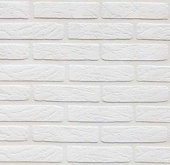 TAPETA CZYSTA BIAŁA CEGŁA KAMIEŃ 3D MUR WINYLOWA zdjęcie 1