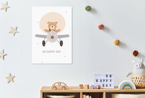 Obraz 30x50cm Wzory dla Dzieci, Dziewczynki i Chłopca - Misio na Arena.pl