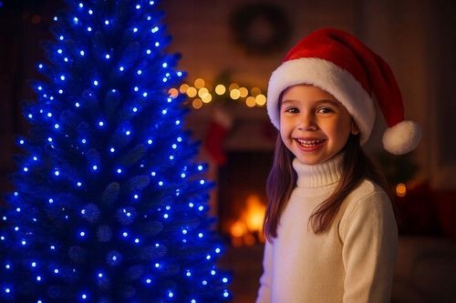 LAMPKI CHOINKOWE 500 LED ZEWNĘTRZNE NIEBIESKIE + FLASH na Arena.pl