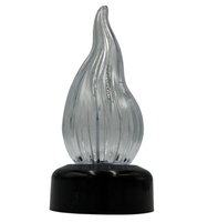 Świeca Dekoracyjna LED Czarny z Ruchomym Płomieniem Wkład do zniczy 15 cm