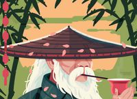 Plakat 55x40cm Starszy Dziadzio