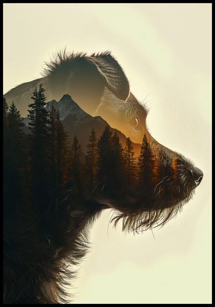 Plakat 68x98cm Psi Duch Lasu zdjęcie 2