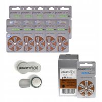 60x Baterie do aparatów słuchowe 312 PR41 Varta Power One Mocne 60 szt. 312