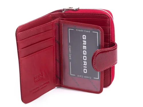 portfel damski  czerwony lakierowany  gregorio na Arena.pl
