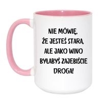 Duży Biało-Różowy 450 ml