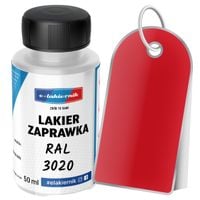 lakier zaprawkowy zaprawka samochodowy ral 3020 czerwień kubańska 50 ml