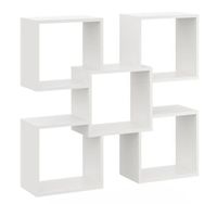 Ozdobna półka ścienna, wisząca, Marta, 98x18x91 cm, biały, mat | TYLETEGOTU