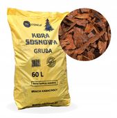 Kora sosnowa sortowana GRUBA 60 l przesiewana