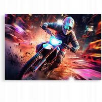 Obraz 120x80 samochody motor cross aprilla enduro cyber punk futurystyczny