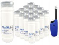 Wkłady do zniczy Parafinowe Całoroczne SZAFIR 4 17CM ! + zapalarka GRATIS