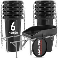 Zsyp do gruzu budowlany HIGHER zestaw o długości 6 metrów MOCNY