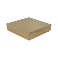 Opakowanie 180x180x40mm - złote, karton ozdobny