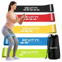 GUMY DO ĆWICZEŃ MINI BAND ZESTAW 5 GUM LATEKSOWYCH OPOROWE TAŚMY FITNESS