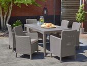 Fotel ogrodowy TRENTON Wygodny na Taras Balkon MOCNY 110kg Wiklina Style