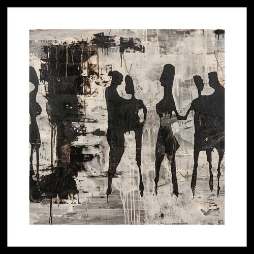 Plakat 40x40cm Szarzy Ludzie na Arena.pl