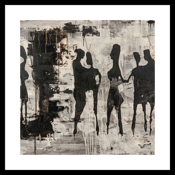 Plakat 40x40cm Szarzy Ludzie zdjęcie 3