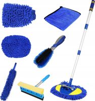 ZESTAW SZCZOTEK DO MYCIA AUTA SAMOCHODU szczotka teleskopowa SUPER ZESTAW