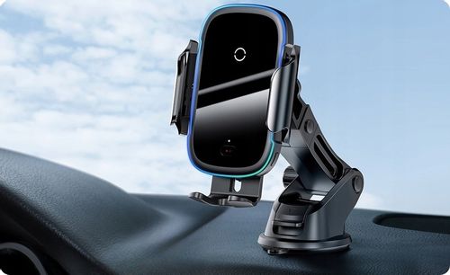 BASEUS UCHWYT SAMOCHODOWY NA TELEFON SZYBKA ŁADOWARKA INDUKCYJNA Qi 15W na Arena.pl