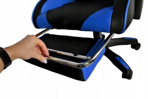 Fotel gamingowy - czarno - niebieski Dunmoon na Arena.pl