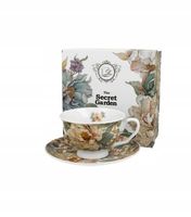 Porcelanowa filiżanka 250 ml piwonia Royal kwiaty elegancka gift pudełko
