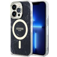 Etui Guess do iPhone 14 Pro, Czarny, MagSafe