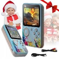 PRZENOŚNA KONSOLA DO GIER Z GRAMI 500 GIER KABEL AV DO TV GAMEBOY G5 3 CALE