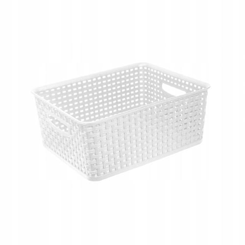 REGAŁ KOMODA STOJAK Z 2 KOSZAMI RATTAN BRANQ 1727A na Arena.pl