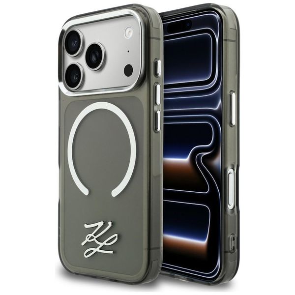 etui karl lagerfeld iml kl script logo   magsafe do iphone 17 pro max zdjęcie 1