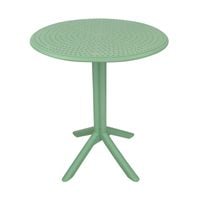 Zielony stolik ogrodowy, kawowy okrągły 60 cm – na balkon i taras S175