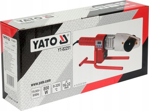 YATO ZGRZEWARKA DO RUR TERMOPLASTYCZNYCH 800W MATRYCE 16-32mm na Arena.pl