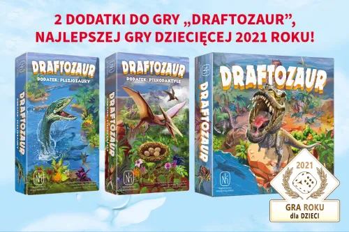 2 dodatki do gry strategicznej Draftozaur - Pterodaktyle i Plezjozaury na Arena.pl