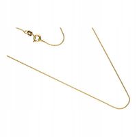 Złoty łańcuszek 333 elegancki błyszczący splot 8kt na prezent 40cm