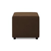 Pufa do siedzenia, BLOM, Mikrofaza, 51x51x40 cm, brązowy | TYLETEGOTU