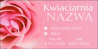 BANER OCZKOWANY reklamowy 100x50 cm różne wzory KWIACIARNIA TWOJA NAZWA