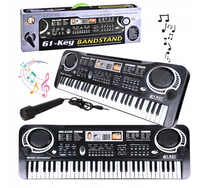 Keyboard dla dziecka pianino elektryczne dla dziecka mikrofon 61 klawiszy